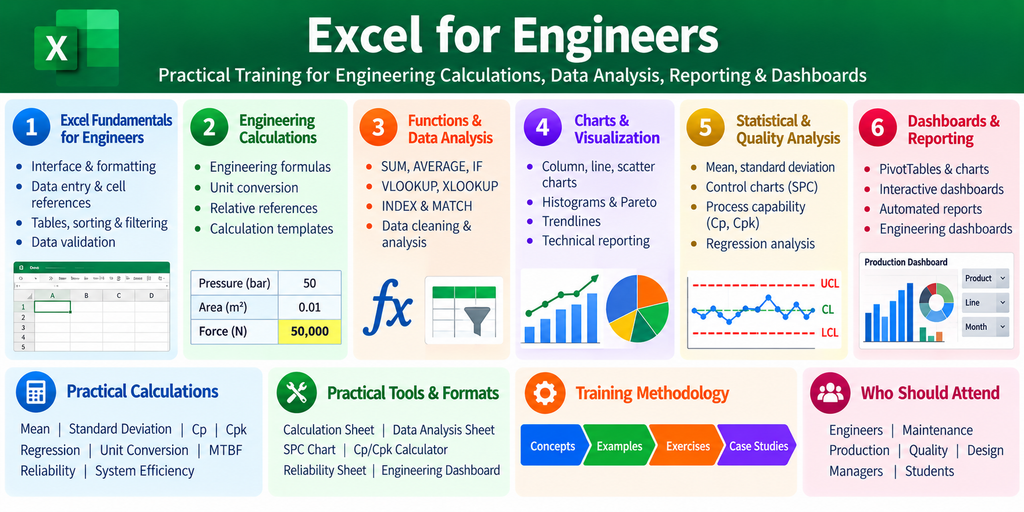 excel for engineers training overview